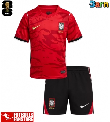 Korea Hemmatröja Barn VM 2026 Kortärmad (+ Korta byxor)